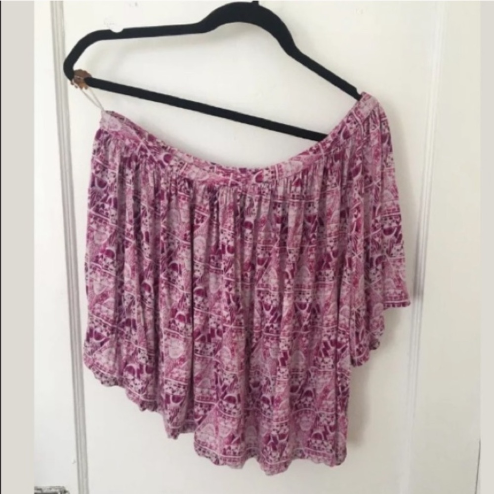 Free People Ocean Avenue One Shoulder Crop Top